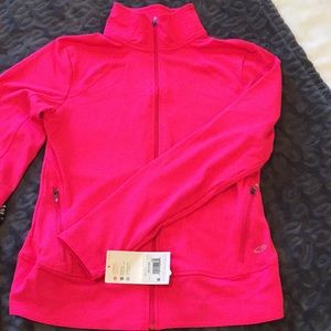 Champion Duo Dry Stretch Zip up Top Hot Pink Small